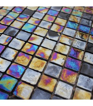 Mosaikfliese Oil Stain Glänzend 30x30 cm