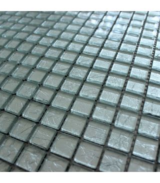 Mosaic Tile Condor Silver Mini Glossy 30x30 cm