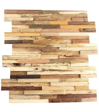 Wood Wall Cladding Colombia Teak Wood 15x60 cm