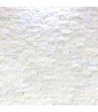 Quartz White Stone Strip Wall Strip Natural Stone 15x60 cm