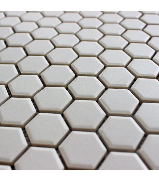 Mosaic Tile Hexa Creme Matt 26x30 cm