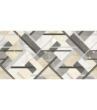 Bodenfliese Marmi Pregiati Decor Geometrico Poliert 60x120 cm