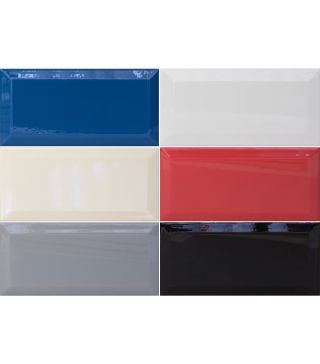 Wall Tile Metro Glossy Facets Tile Metro Style 10x20 cm
