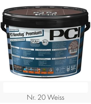 PCI Nanofug Premium 5 kg bucket No. 20 White