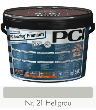 PCI Nanofug Premium 5 kg bucket No. 21 Grey