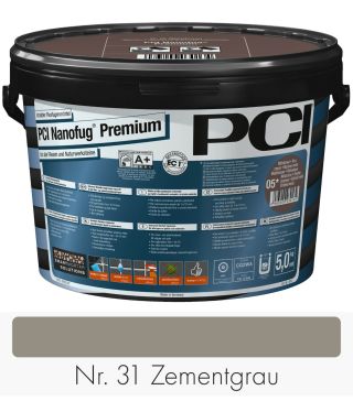 PCI Nanofug Premium 5 kg emmer nr. 31 Cementgrijs