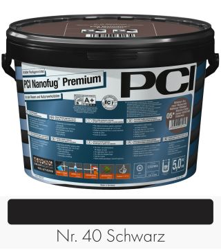 PCI Nanofug Premium 5 kg Eimer Nr. 40 Schwarz