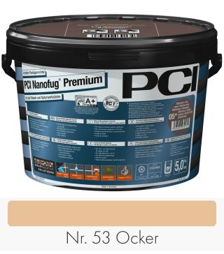 PCI Nanofug Premium 5 kg Eimer Nr. 53 Ocker