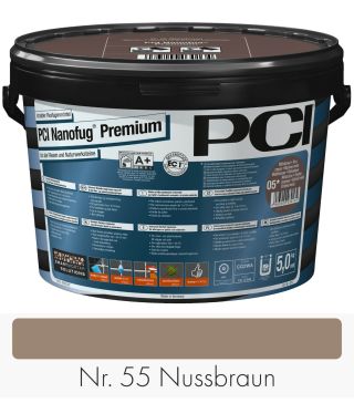 PCI Nanofug Premium 5 kg bucket No. 55 Nut brown