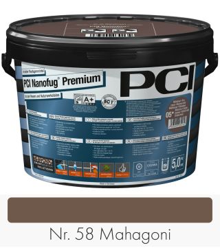 PCI Nanofug Premium 5 kg bucket No. 58 Mahagony
