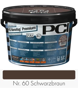 PCI Nanofug Premium 5 kg bucket No. 60 Black brown