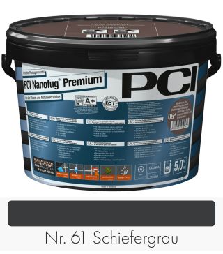 PCI Nanofug Premium 5 kg bucket No. 61 Slate grey