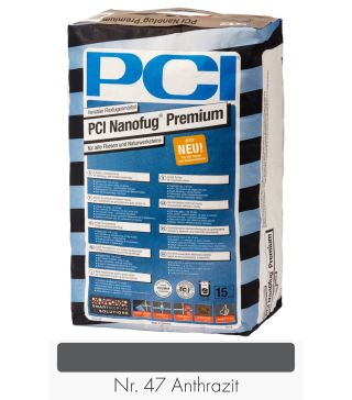 PCI Nanofug Premium 15 kg zak nr. 47 Antraciet