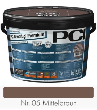 PCI Nanofug Premium 5 kg bucket No. 05 Mid brown
