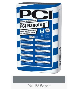 PCI Nanofug 15 kg Sack Nr. 19 Basalt