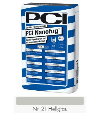 PCI Nanofug 15 kg bag No. 21 Hellgrau