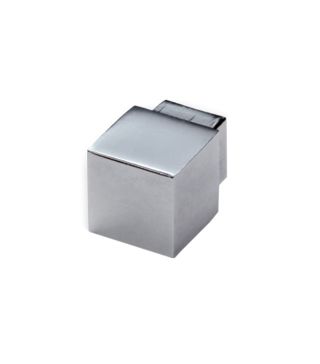 Square edge corner piece, Aluminum, Height: 10 mm, silver high-gloss anodized