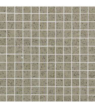 Quarzkomposit Mosaikfliese Grau Poliert 30x30 cm (2,3x2,3 cm)