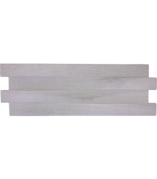 Wall Tile Boreal White 3D Matt Pressed Edges Wood Look 17x52 cm